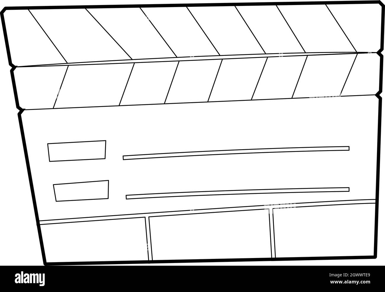 Icona di comicità, stile contorno Illustrazione Vettoriale