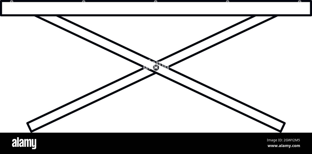 Icona contatore, stile contorno Illustrazione Vettoriale