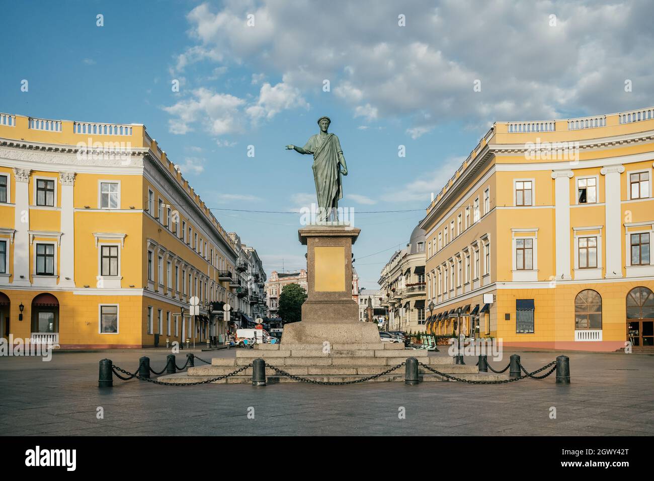 Monumento al Duca di Richelieu a Odessa, Ucraina Foto Stock