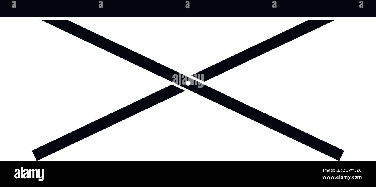 Mercato icona contatore, stile semplice Illustrazione Vettoriale