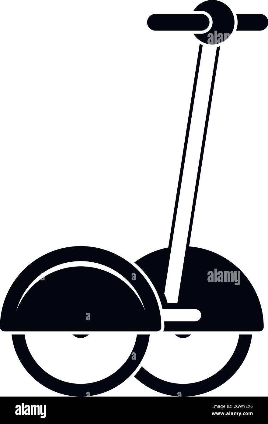 Mezzi di trasporto alternativi l'icona del veicolo, stile semplice Illustrazione Vettoriale