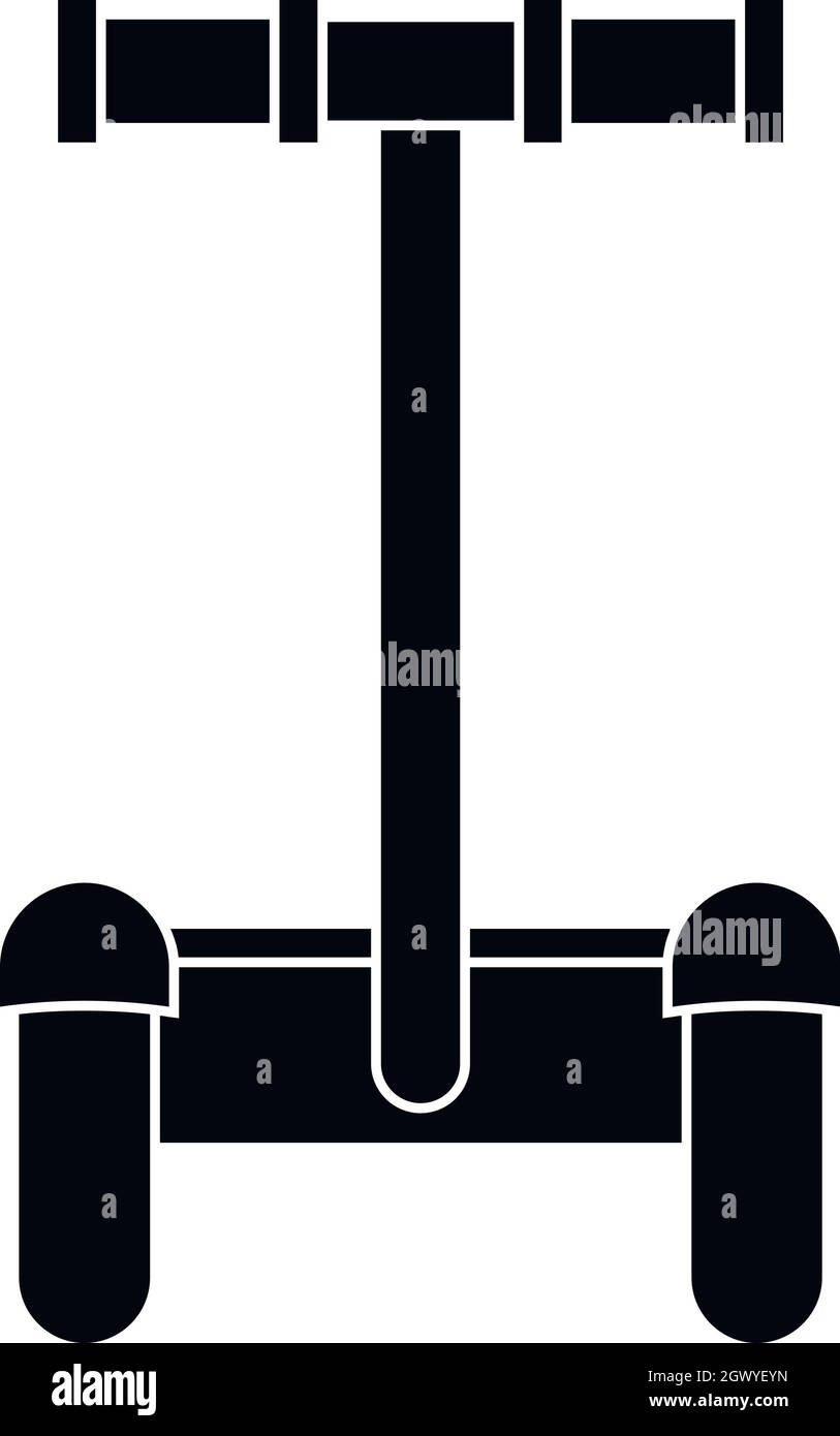 Mezzi di trasporto alternativi l'icona del veicolo, stile semplice Illustrazione Vettoriale