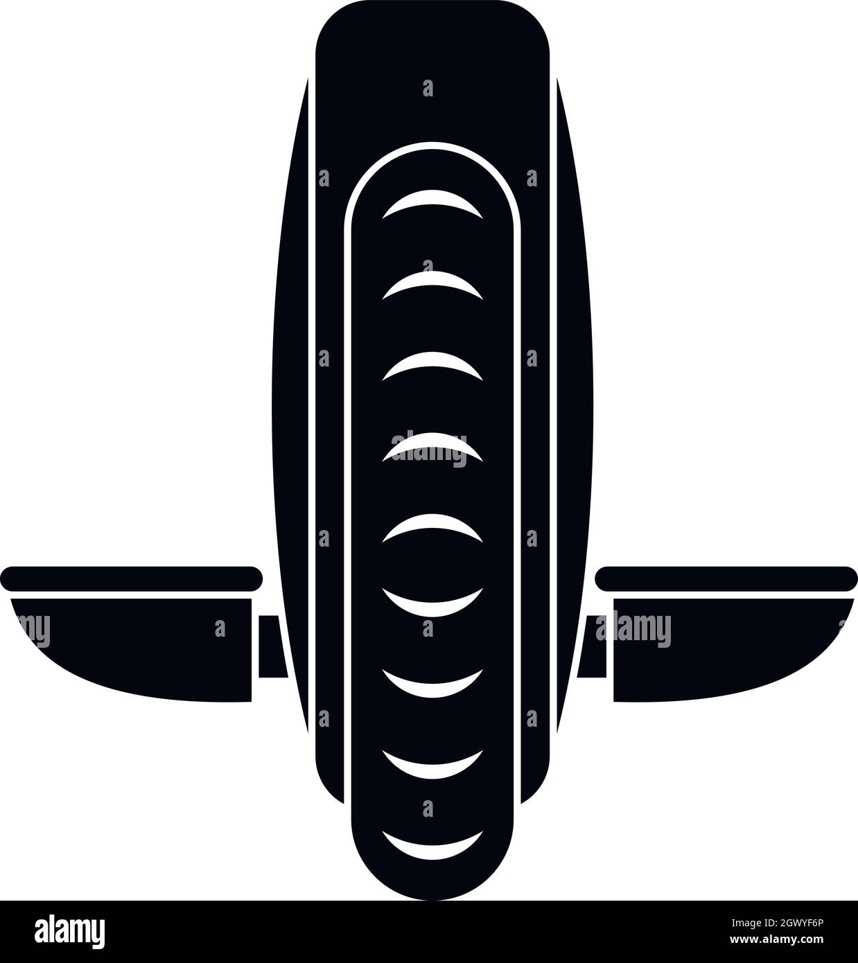 Balance Icona veicolo, stile semplice Illustrazione Vettoriale