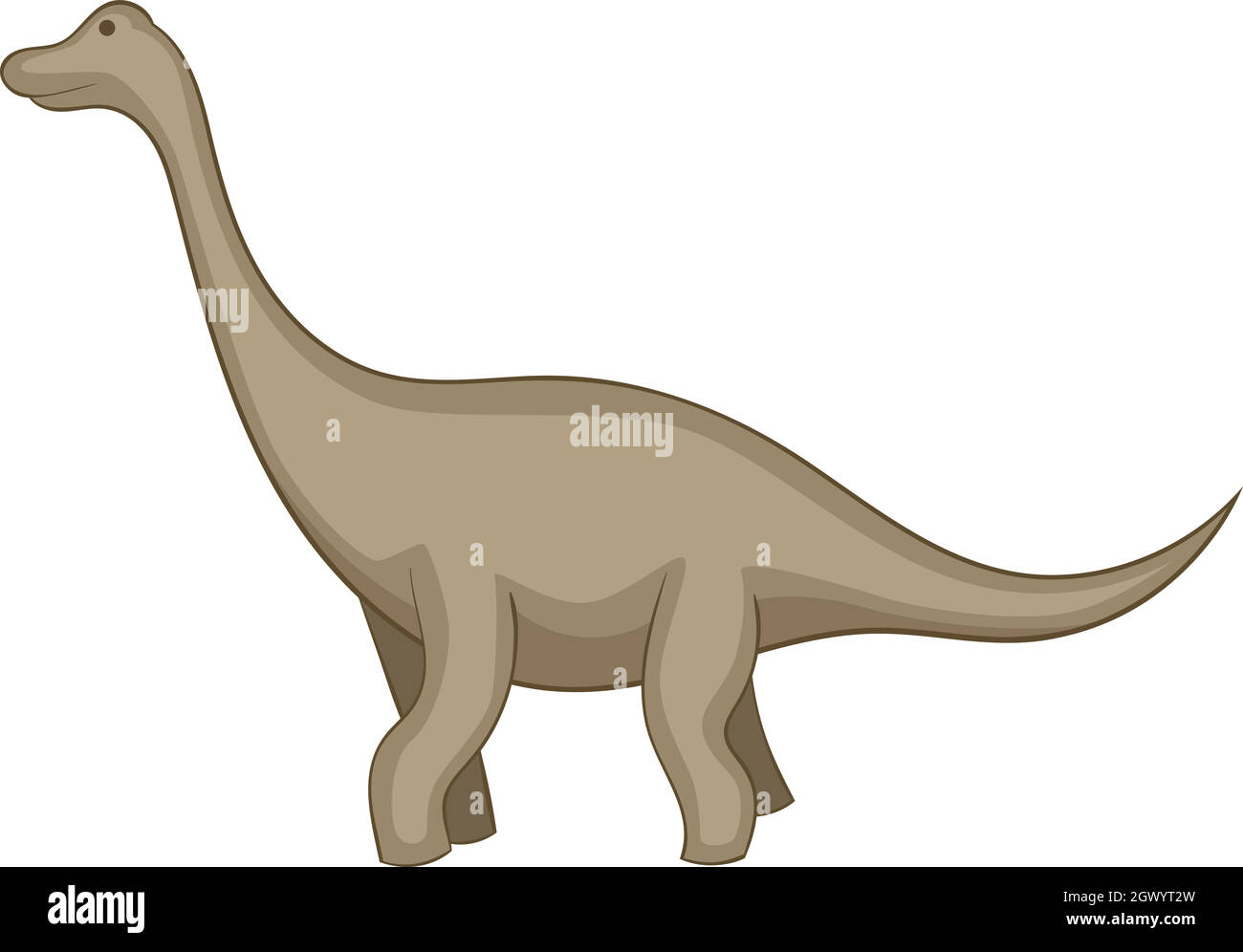 Icona del Tyrannosaurus, stile cartoon Illustrazione Vettoriale