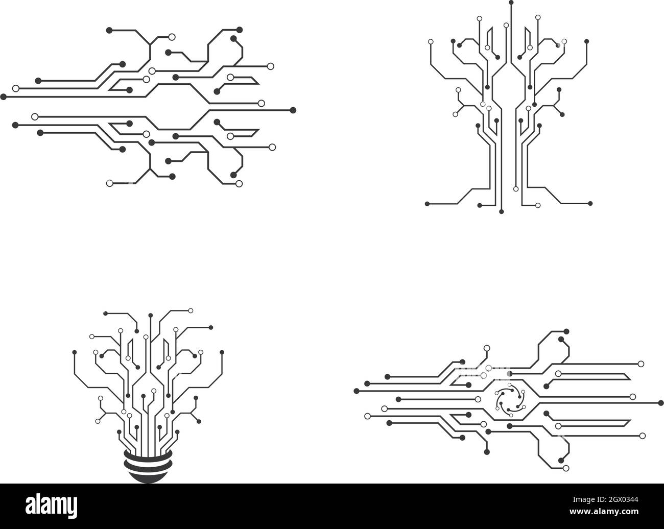 modello vettore di immagine del circuito Illustrazione Vettoriale