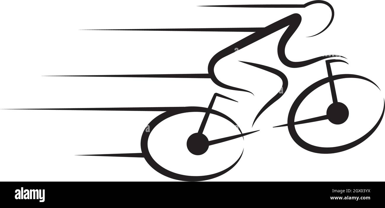 Modello vettoriale logo bicicletta Illustrazione Vettoriale