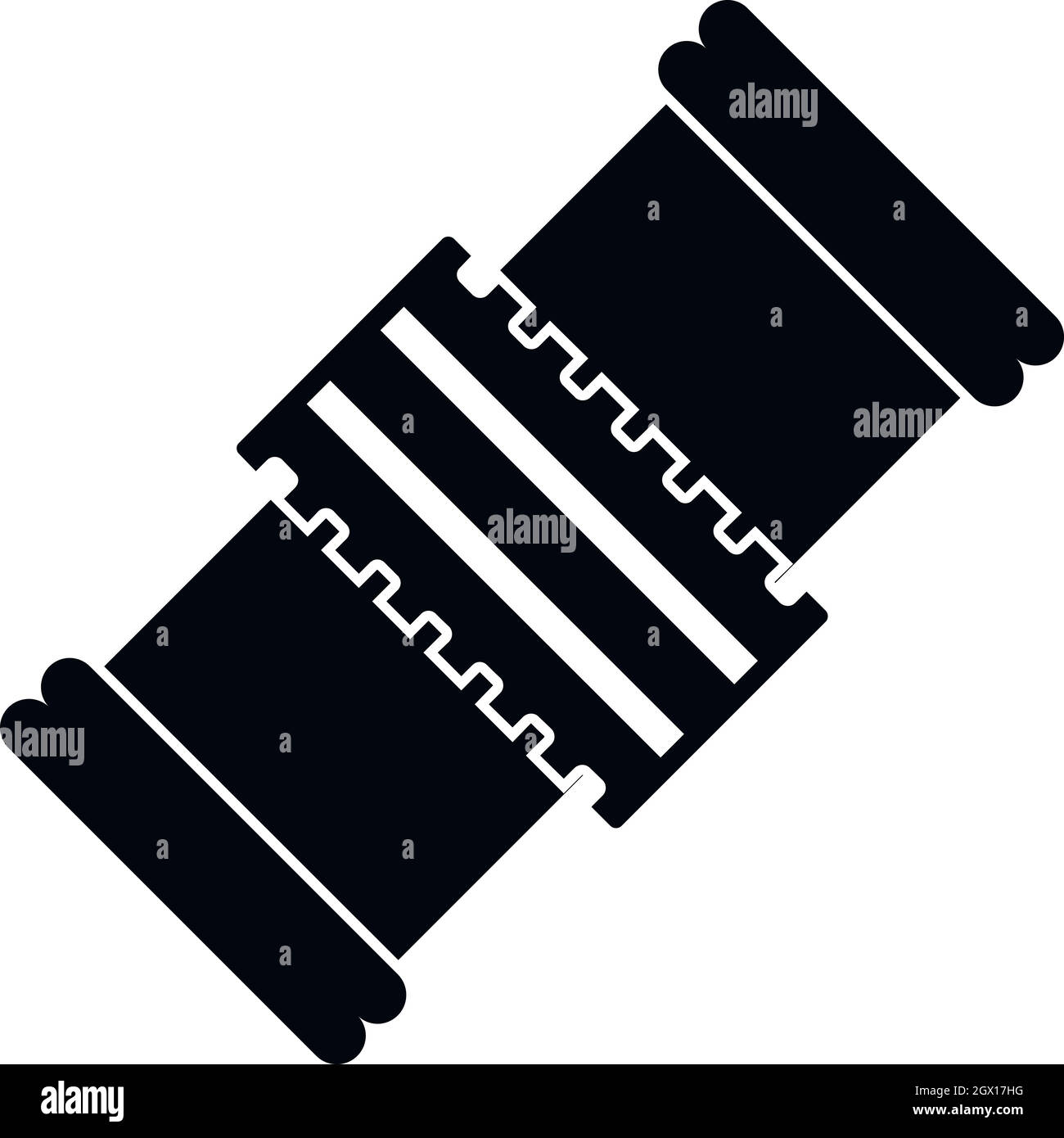 Dettagli della riparazione icona, stile semplice Illustrazione Vettoriale