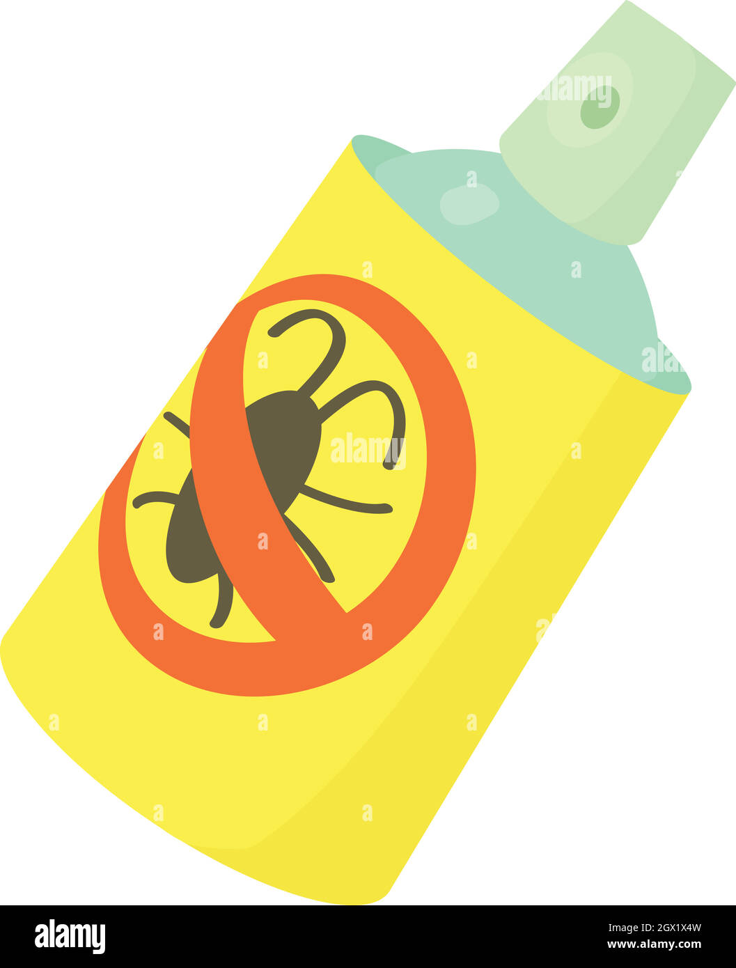 Uno spray insetticida icona, stile cartoon Illustrazione Vettoriale