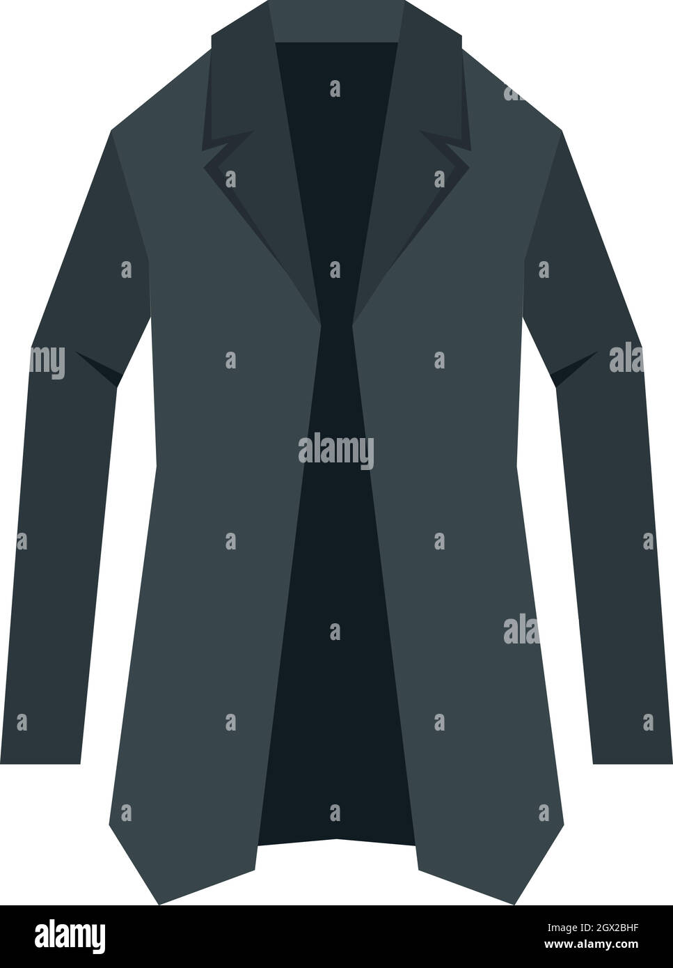 Icona di camicia, stile piatto Illustrazione Vettoriale