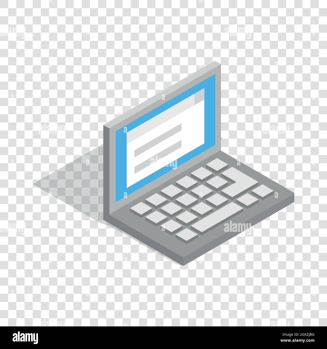 Laptop icona isometrica Illustrazione Vettoriale
