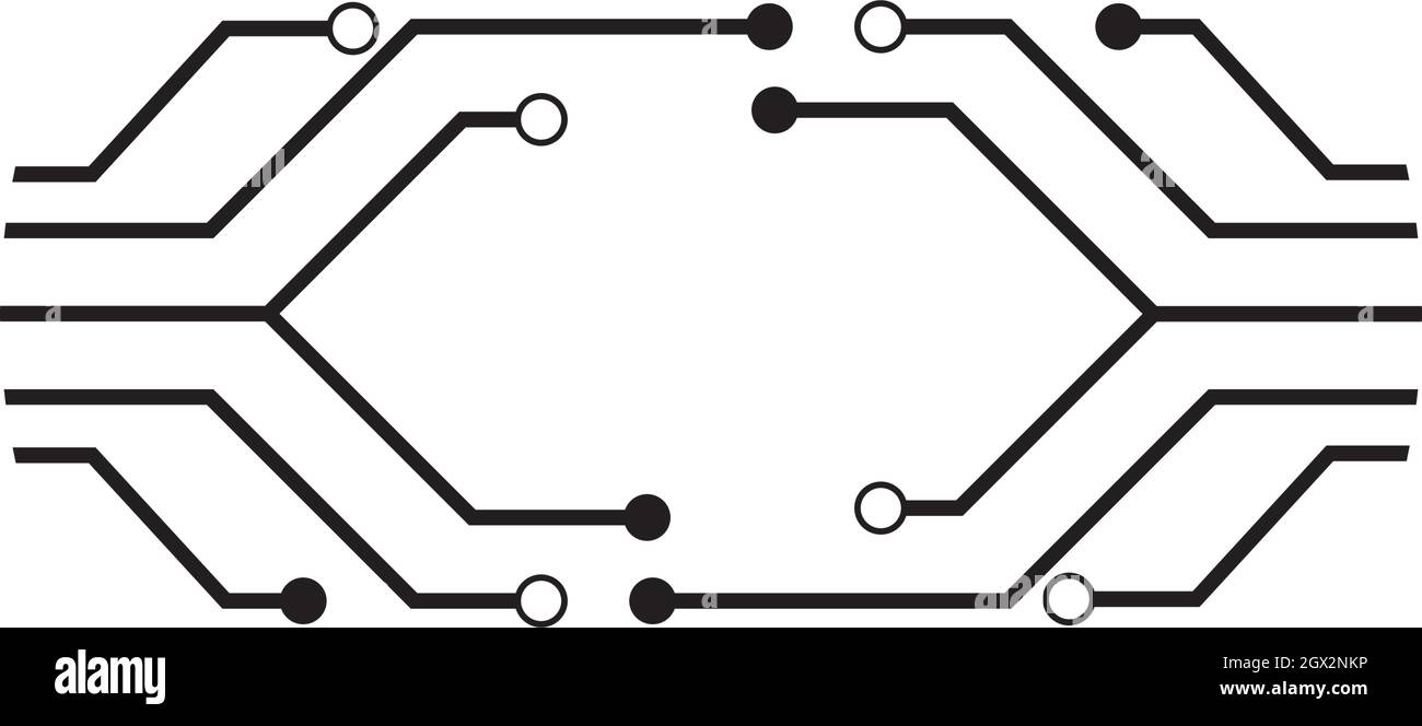 modello vettore di immagine del circuito Illustrazione Vettoriale