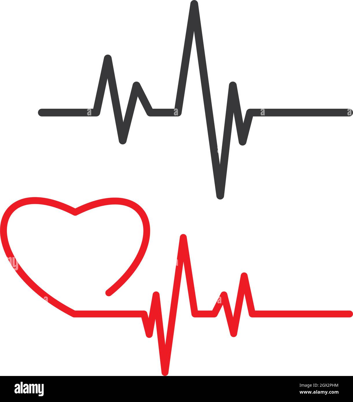 modello vettoriale per linee di impulsi Illustrazione Vettoriale