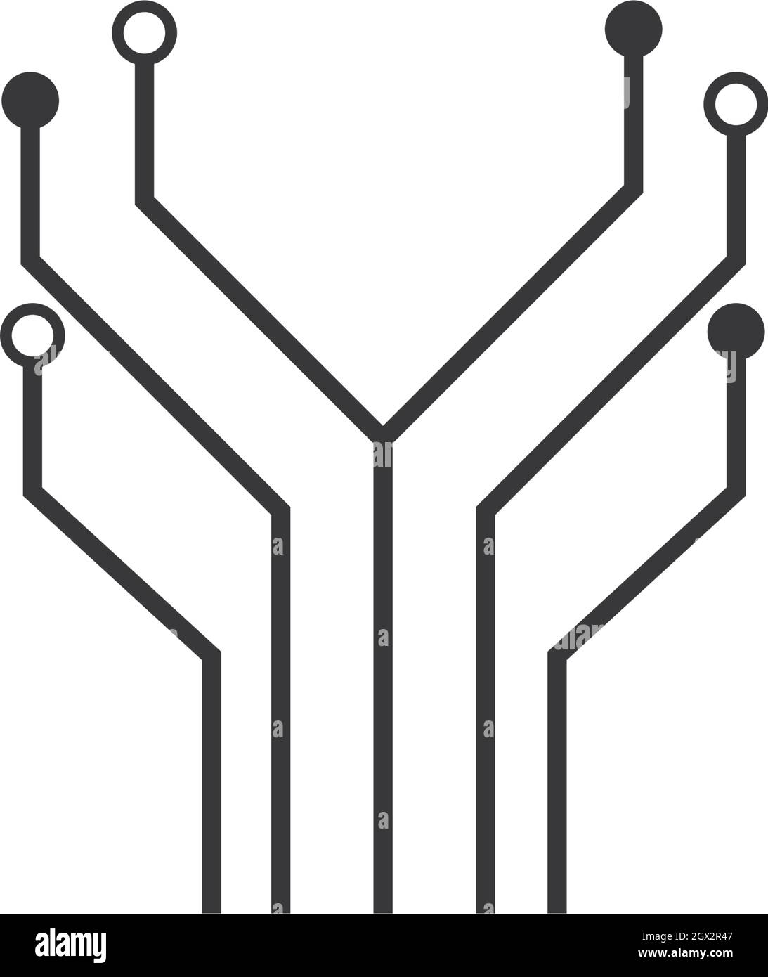 modello vettore di immagine del circuito Illustrazione Vettoriale