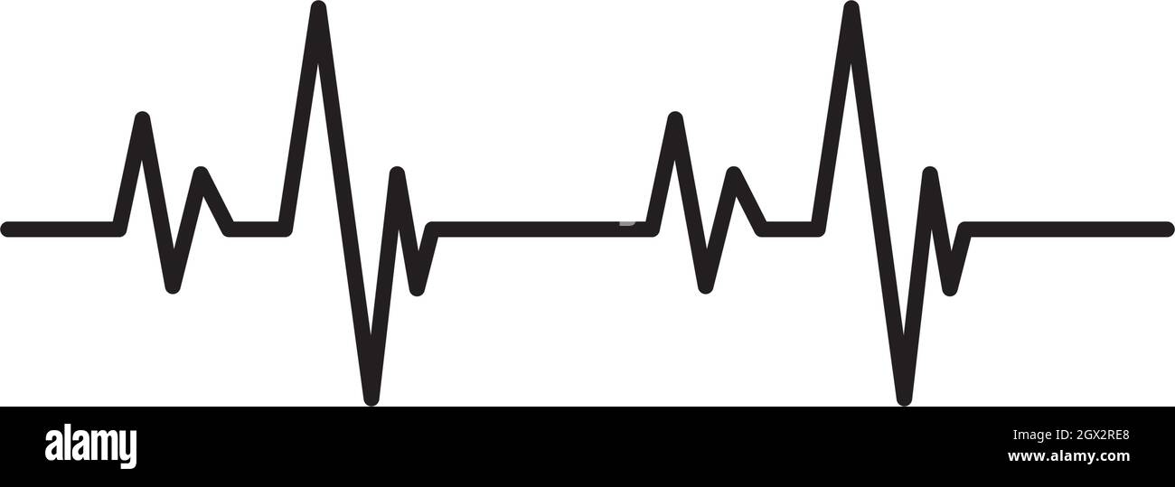 modello vettoriale per linee di impulsi Illustrazione Vettoriale