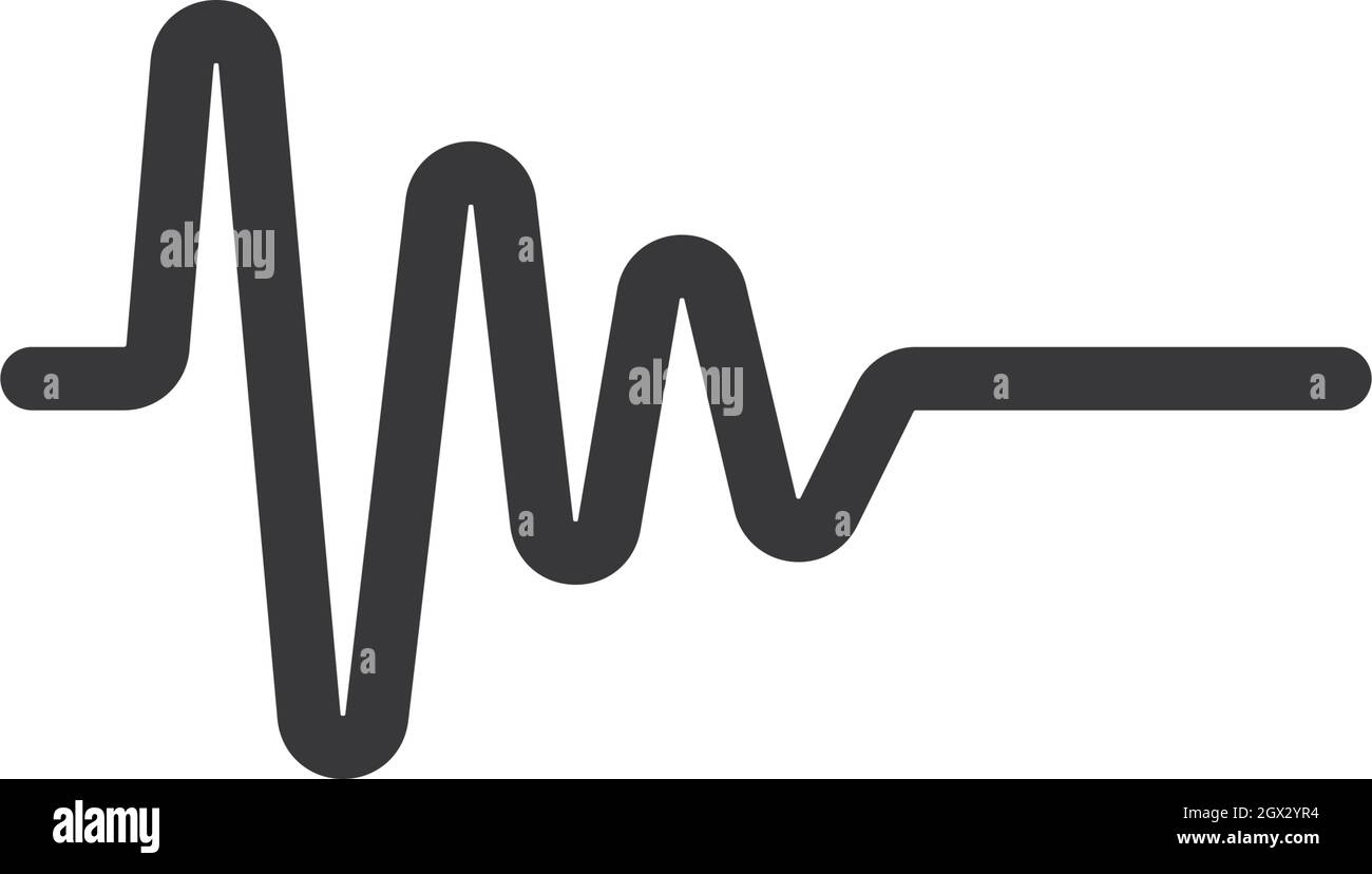 modello vettoriale per linee di impulsi Illustrazione Vettoriale