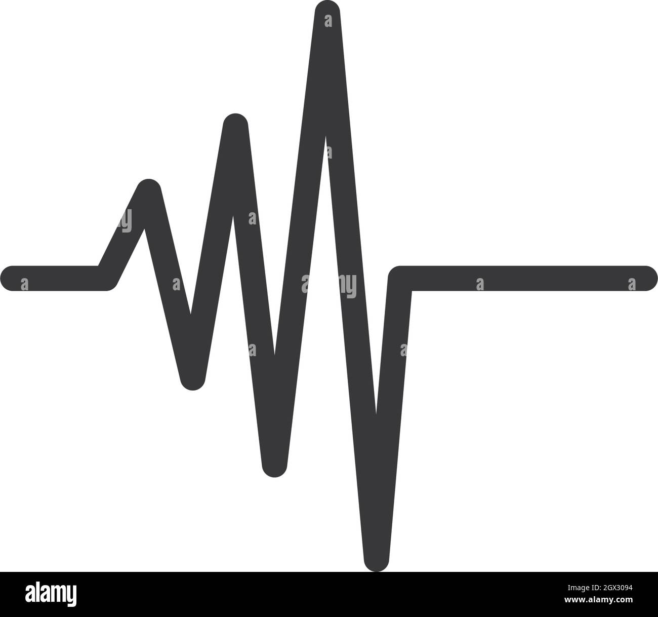 modello vettoriale per linee di impulsi Illustrazione Vettoriale