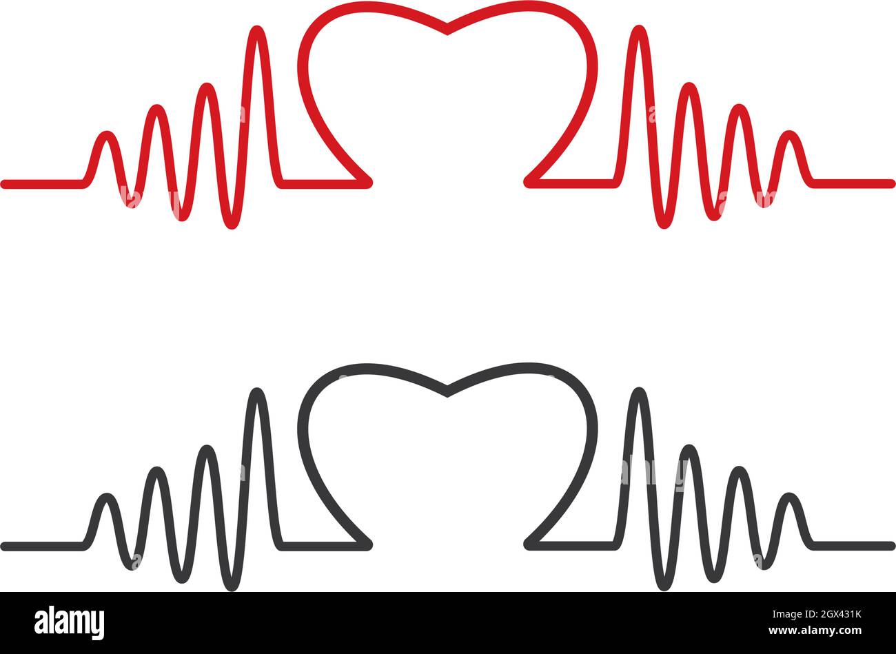 modello vettoriale per linee di impulsi Illustrazione Vettoriale