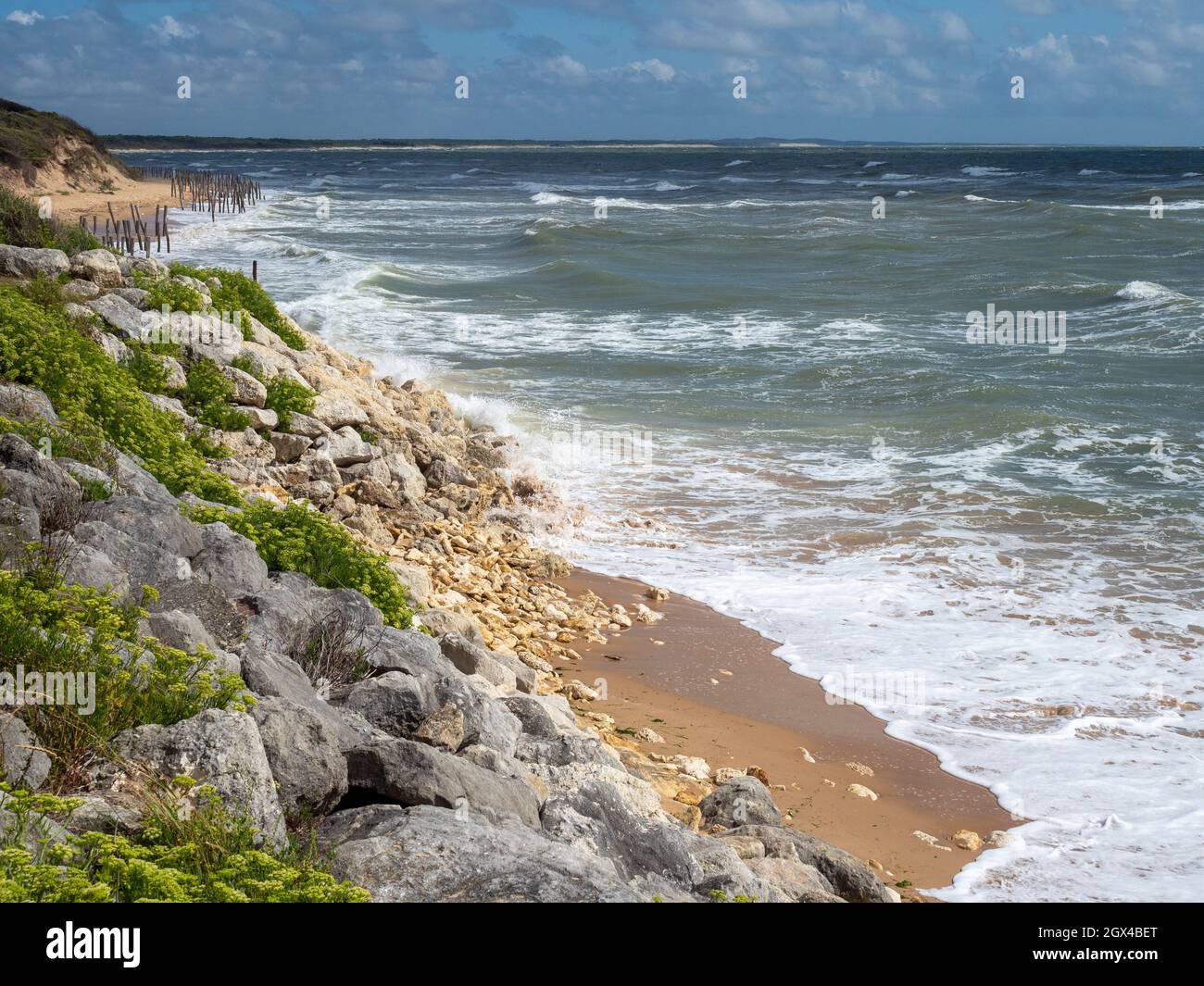 L'écuisière, costa occidentale dell'isola di Oléron, Francia, Foto Stock