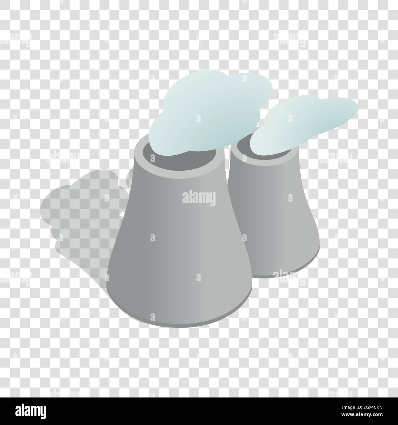 Pipe di potenza termica impianto isometrico Illustrazione Vettoriale