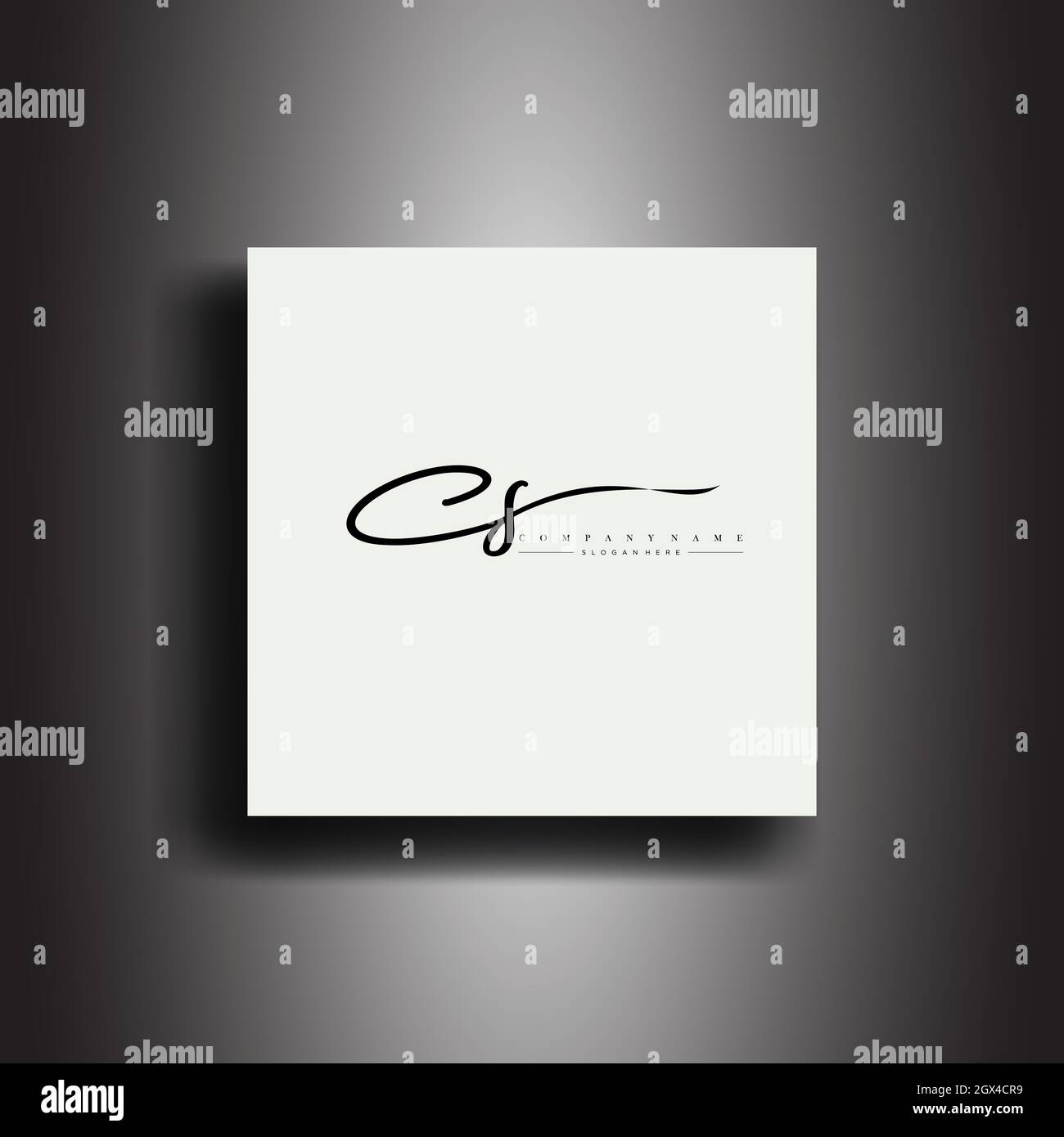CS Signature style monogramma.icona di scrittura calligrafica e vettore di scrittura manuale Illustrazione Vettoriale