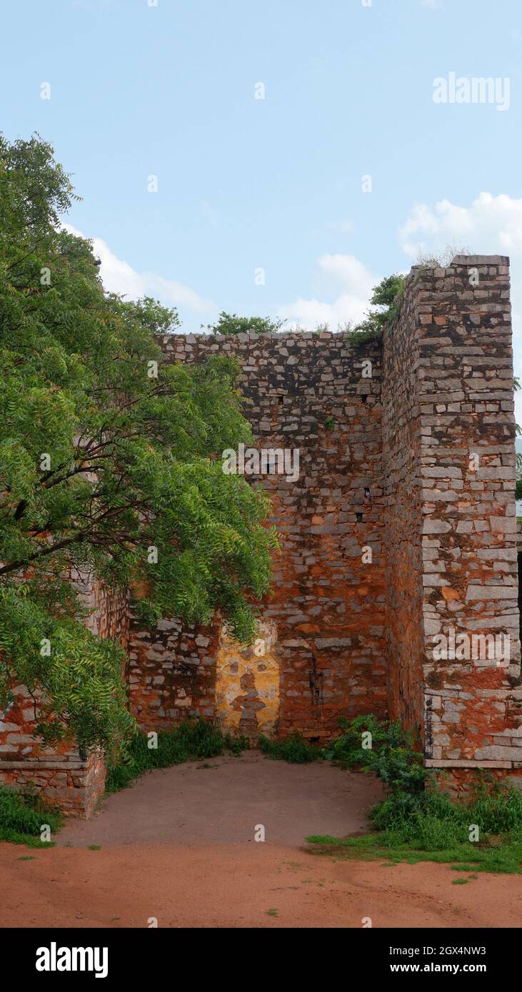 13 ° secolo Tempio Chariot o Rath parcheggio luogo, Ammapalli, Shamshabad, Telangana, India Foto Stock