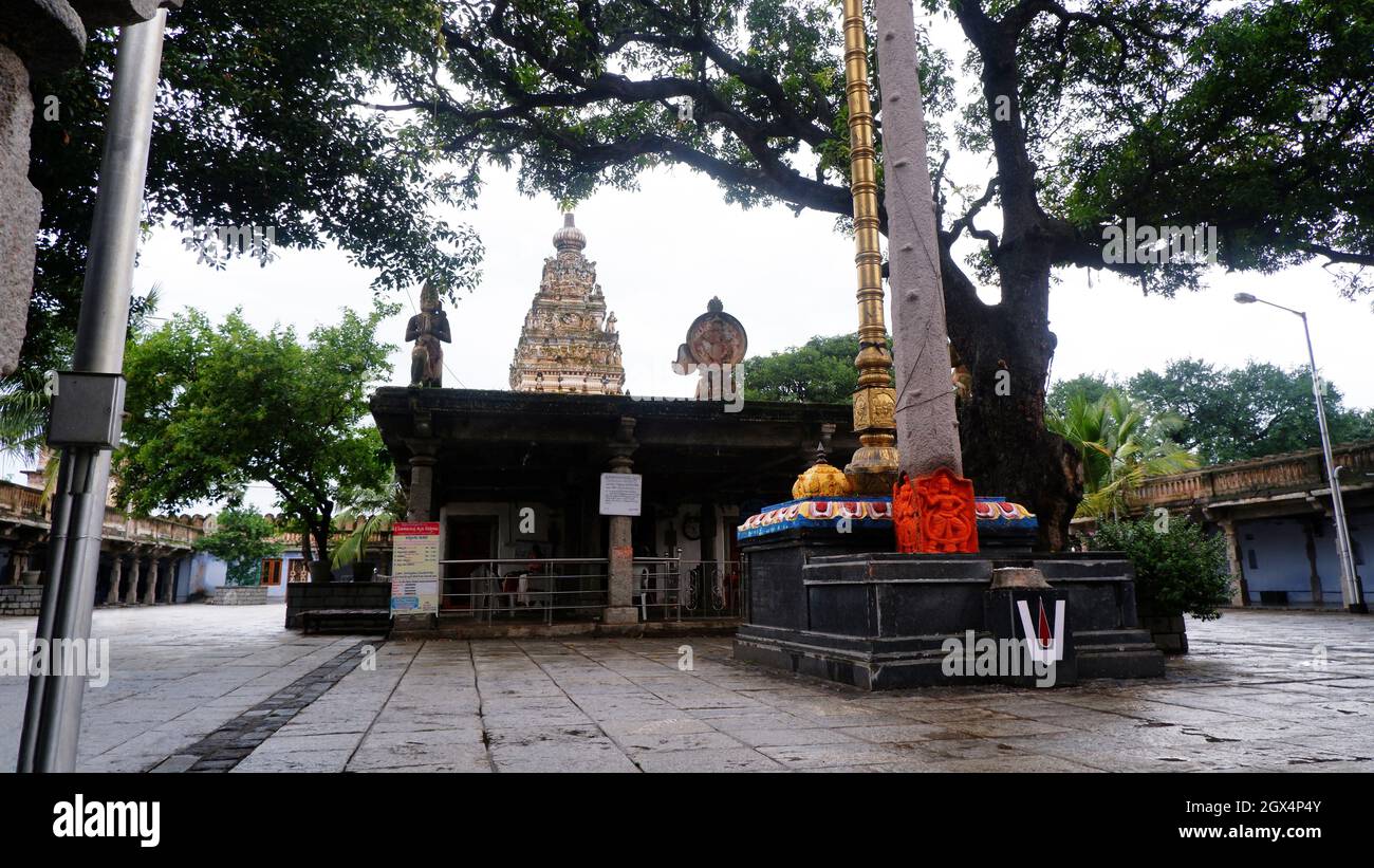 All'interno del tempio di Shri Rama Chandra, Ammapalle, Shamshabad, Telangana, India Foto Stock