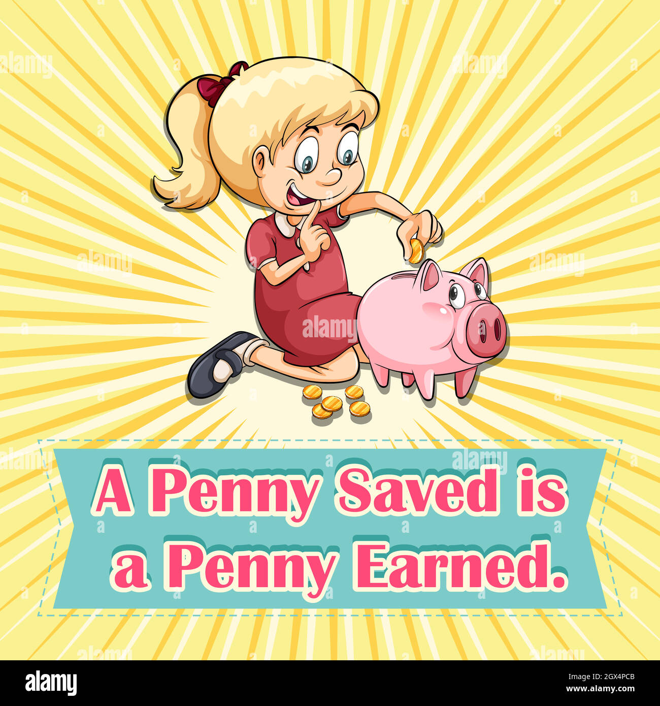 Piggy bank Illustrazione Vettoriale