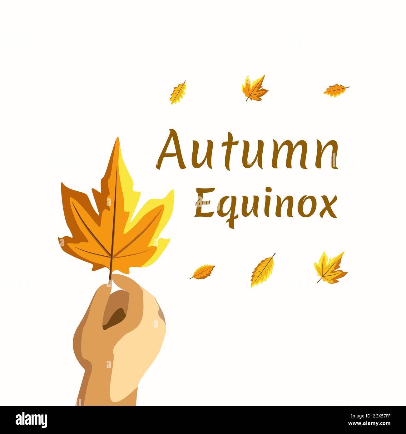 Illustrazione vettoriale del giorno Equinox autunnale Illustrazione Vettoriale