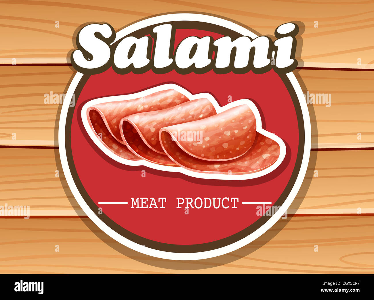 Salame Illustrazione Vettoriale