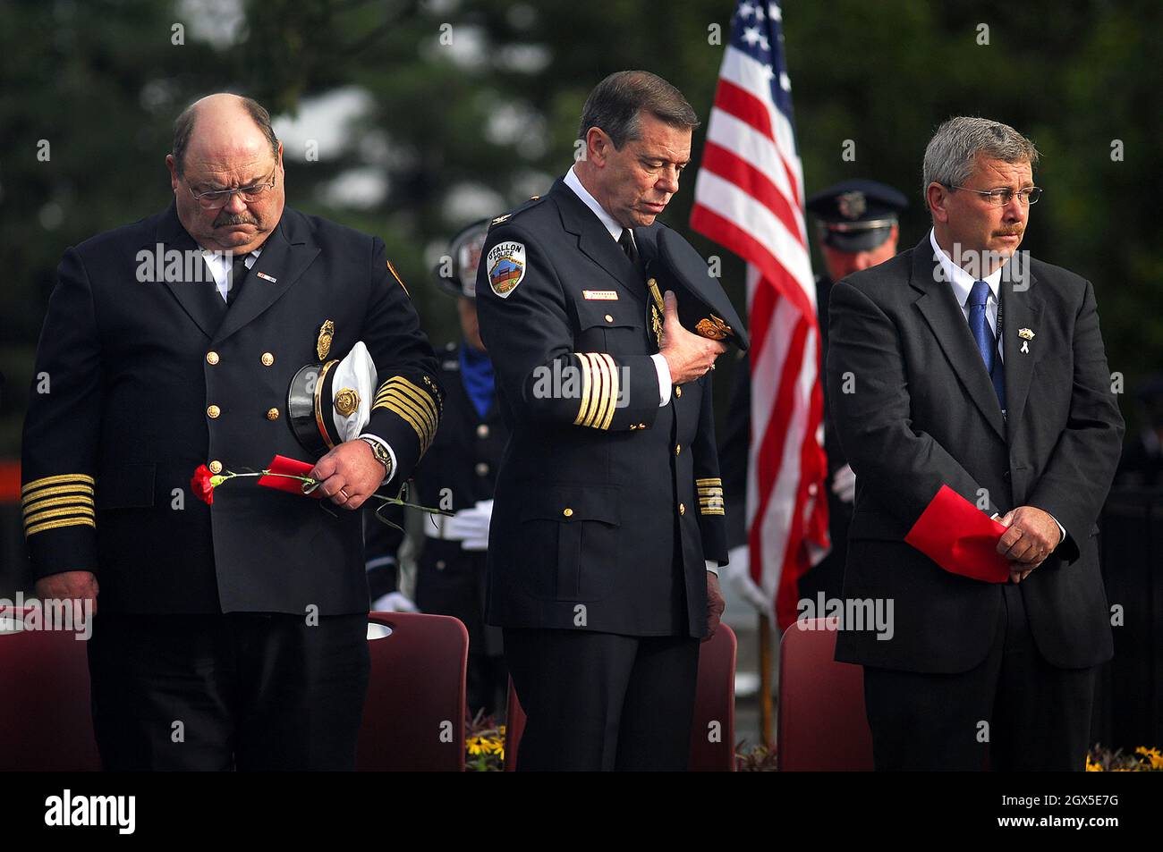 Un tributo ai primi soccorritori durante l'evento Patriot Day a o'Fallon, Missouri USA Foto Stock