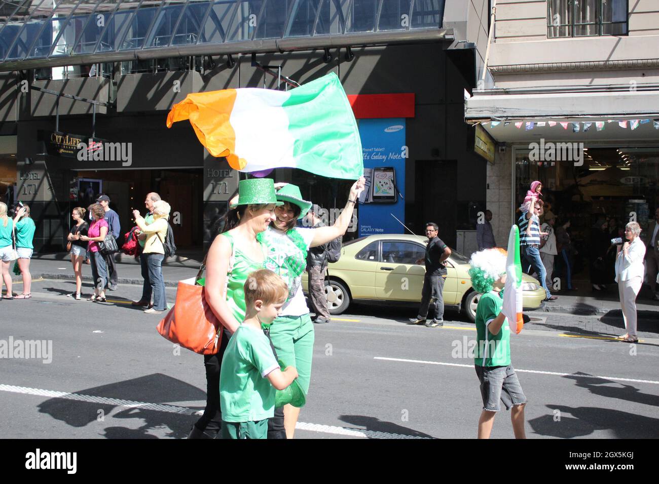 Il giorno di San Patrizio. Auckland, Nuova Zelanda. 17 marzo 2012 Foto Stock
