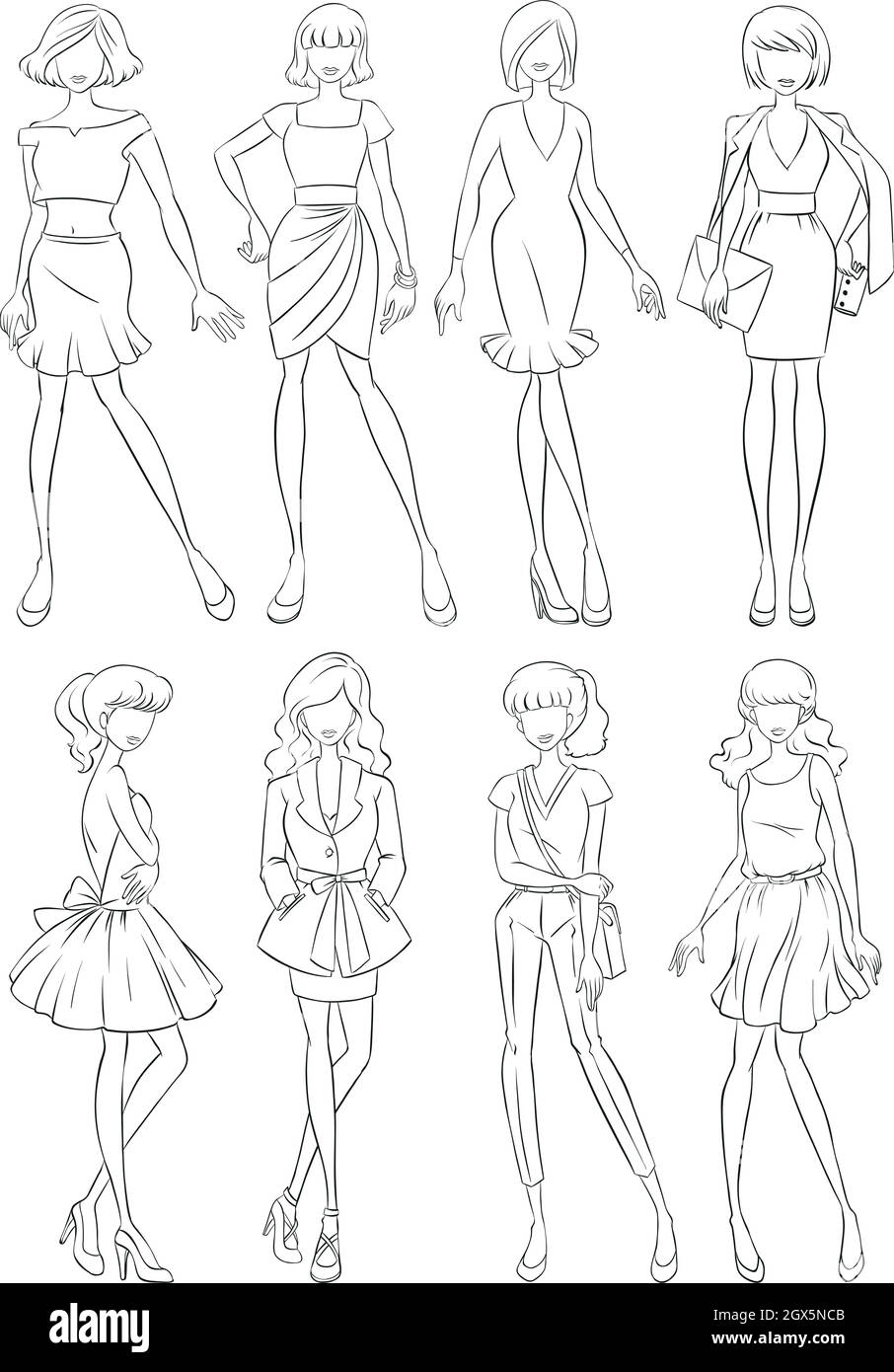 Moda Illustrazione Vettoriale