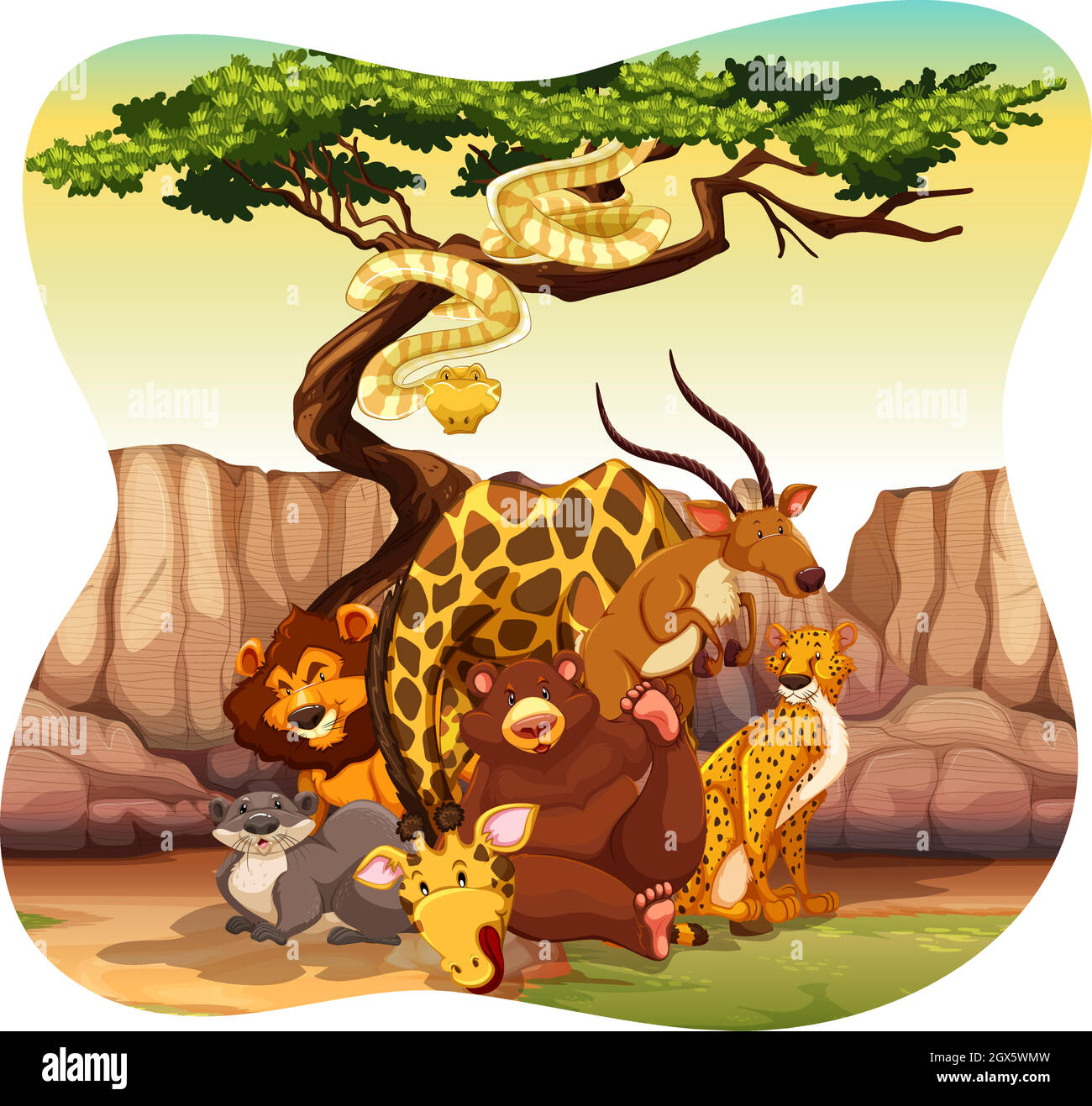Fauna selvatica Immagini Vettoriali Stock - Alamy