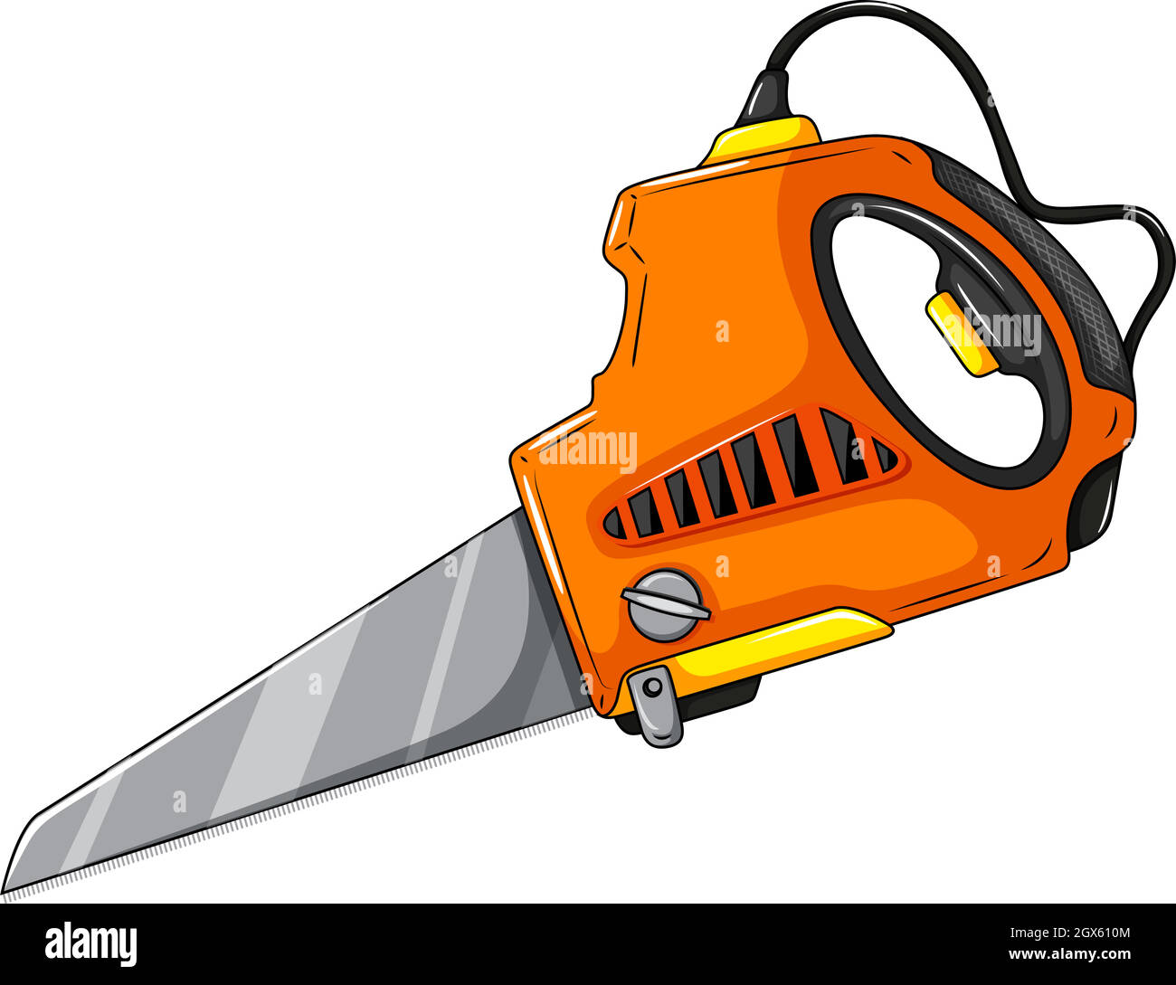 Sega elettrica su bianco Illustrazione Vettoriale