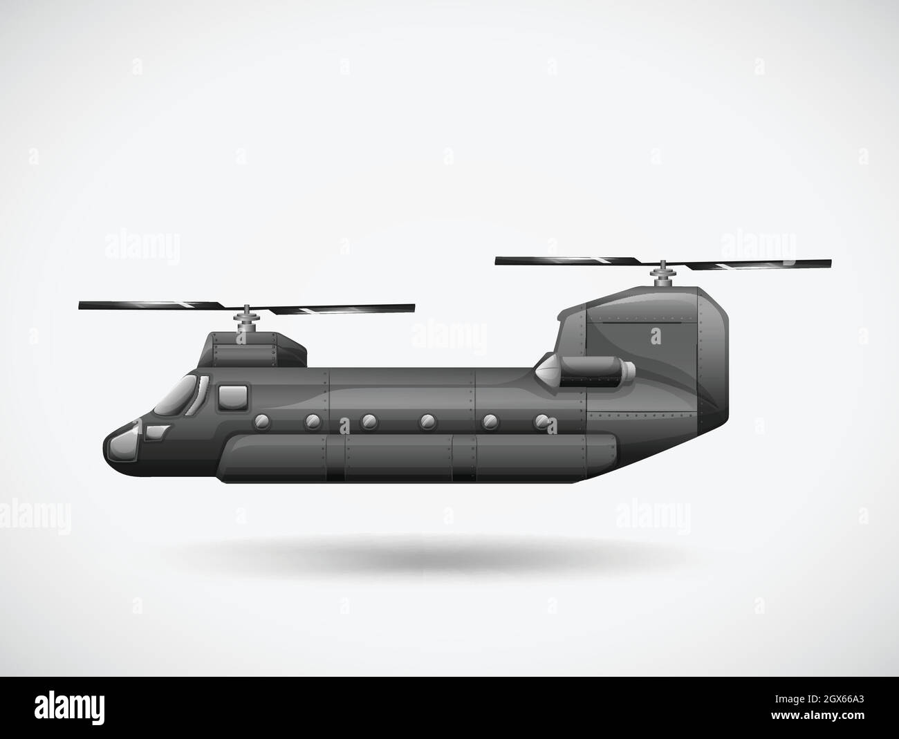 Un rotorcraft Illustrazione Vettoriale