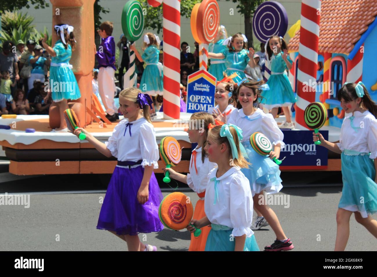 Sfilata di Natale ad Auckland. Nuova Zelanda. 20 novembre 2011 Foto Stock