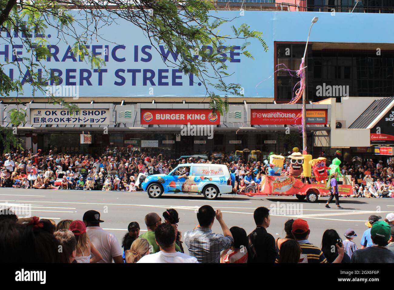 Sfilata di Natale ad Auckland. Nuova Zelanda. 20 novembre 2011 Foto Stock