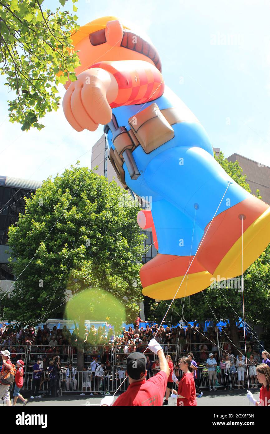 Sfilata di Natale ad Auckland. Nuova Zelanda. 20 novembre 2011 Foto Stock