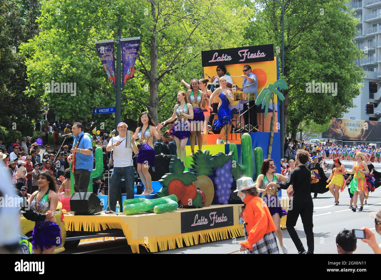 Sfilata di Natale ad Auckland. Nuova Zelanda. 20 novembre 2011 Foto Stock