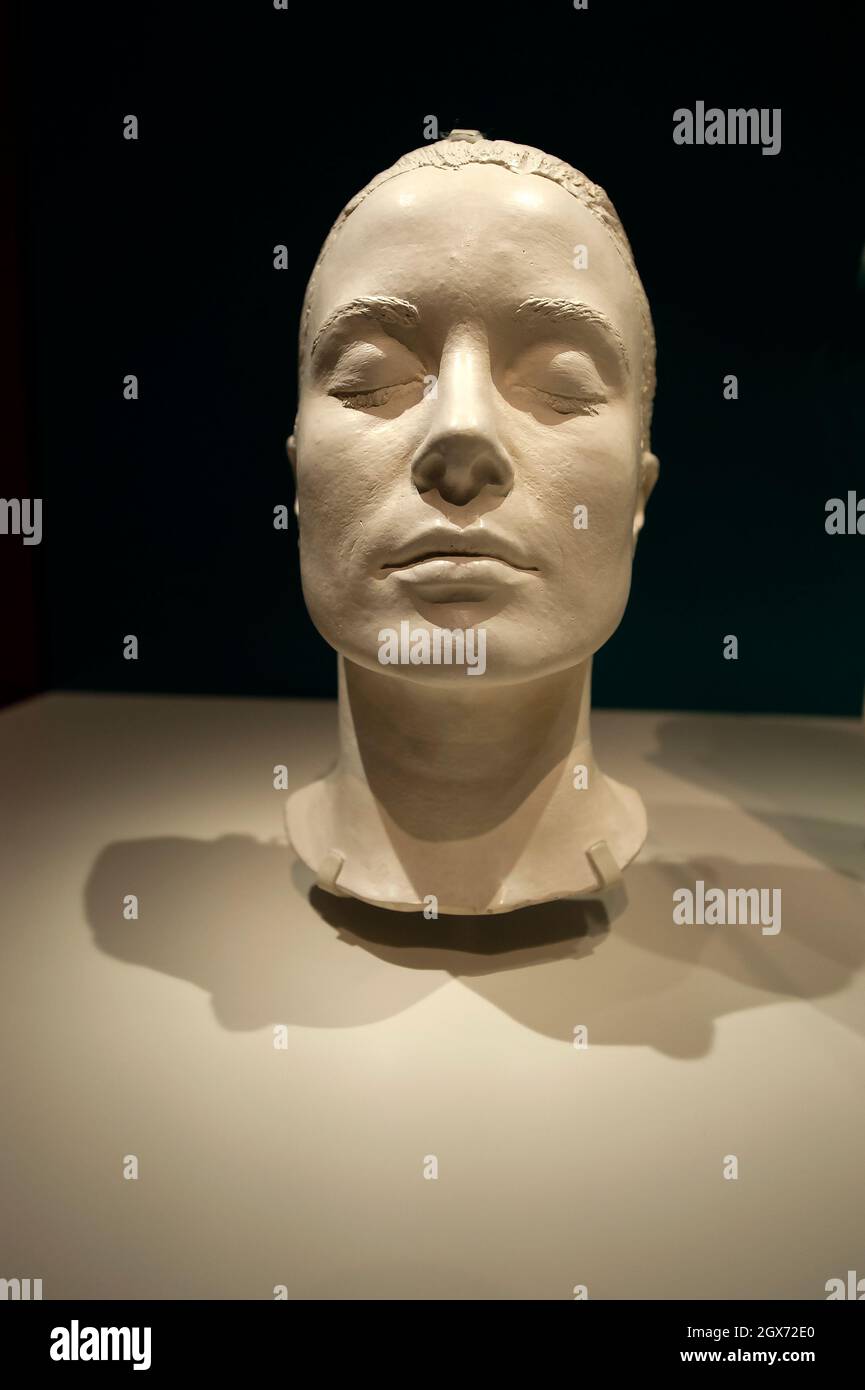 Life cast of Grace Kelly in mostra all'Academy Museum of Motion Pictures di Los Angeles, California Foto Stock