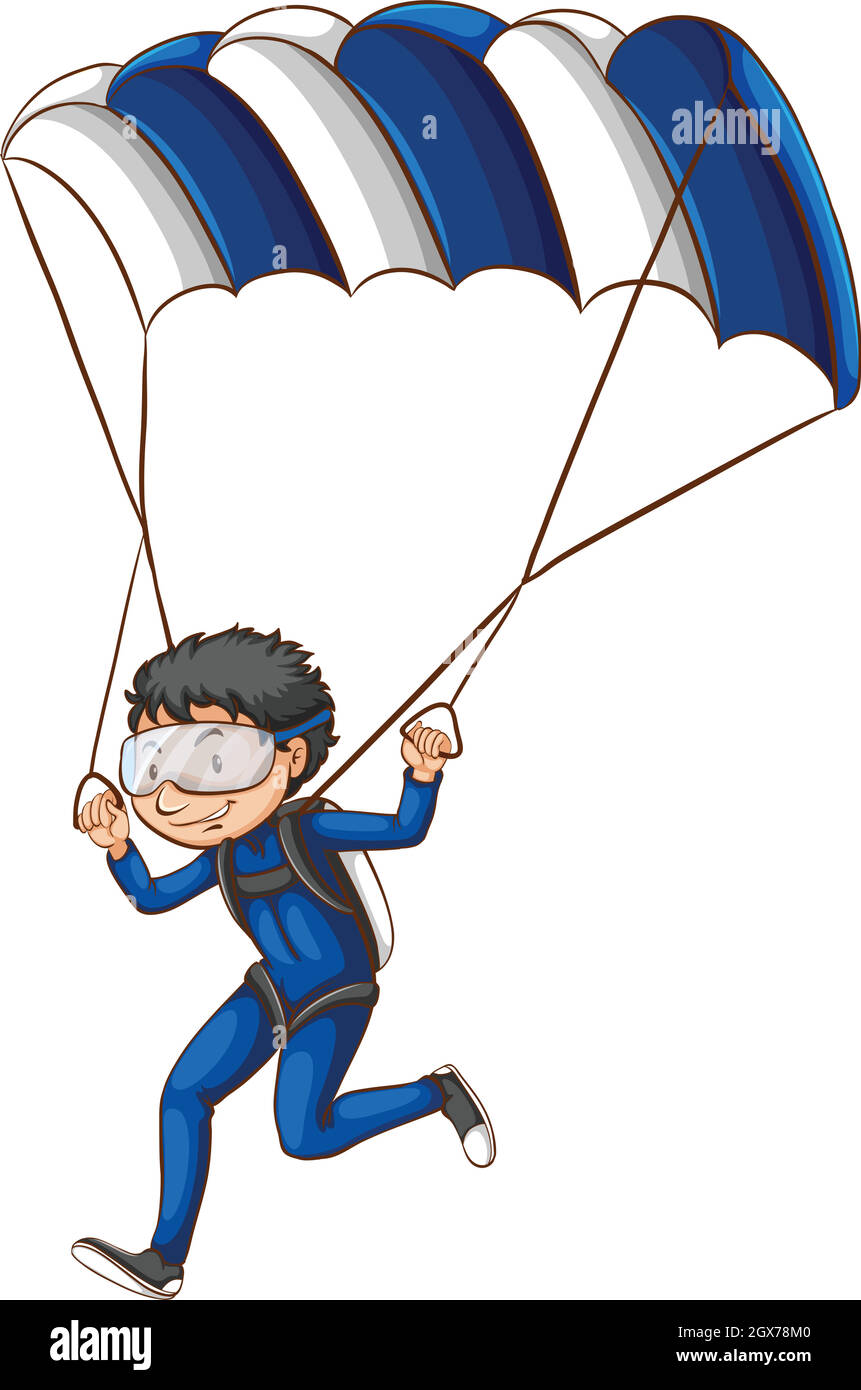 Un pilota Illustrazione Vettoriale