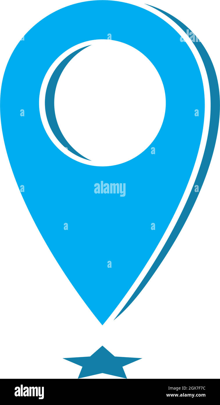 Punto di posizione immagine vettoriale del logo Illustrazione Vettoriale