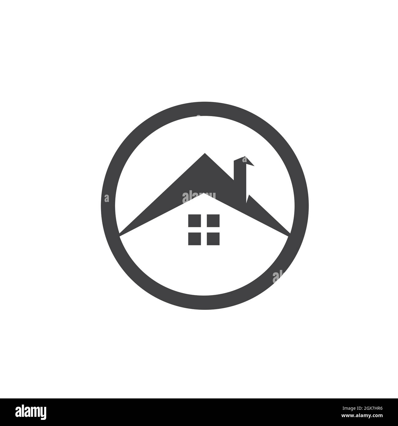 Logo Casa , Logo Proprietà e Construction Illustrazione Vettoriale