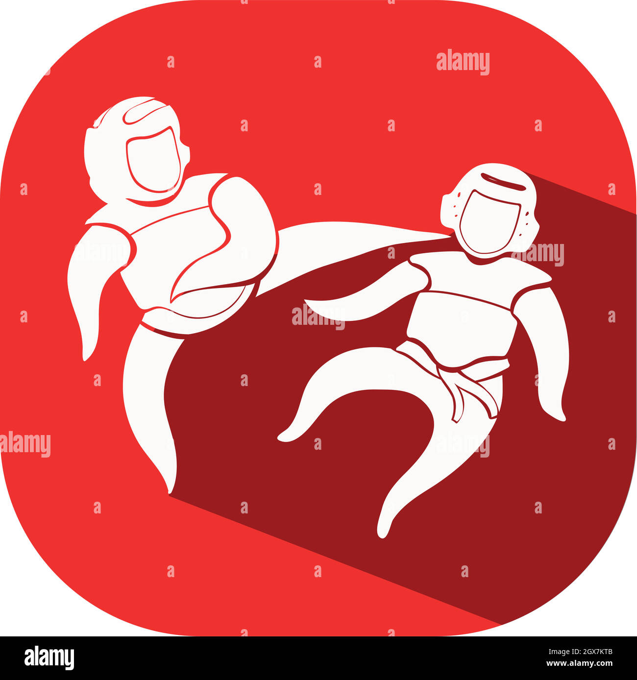 Sport icona design per taekwondo Illustrazione Vettoriale