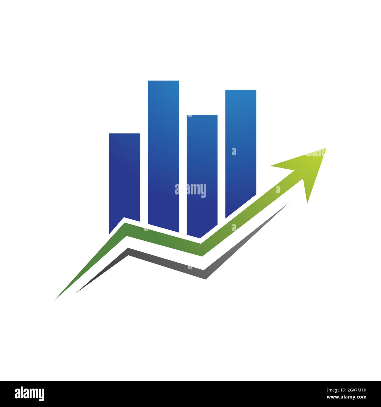 Design vettoriale del modello di logo finanziario Illustrazione Vettoriale