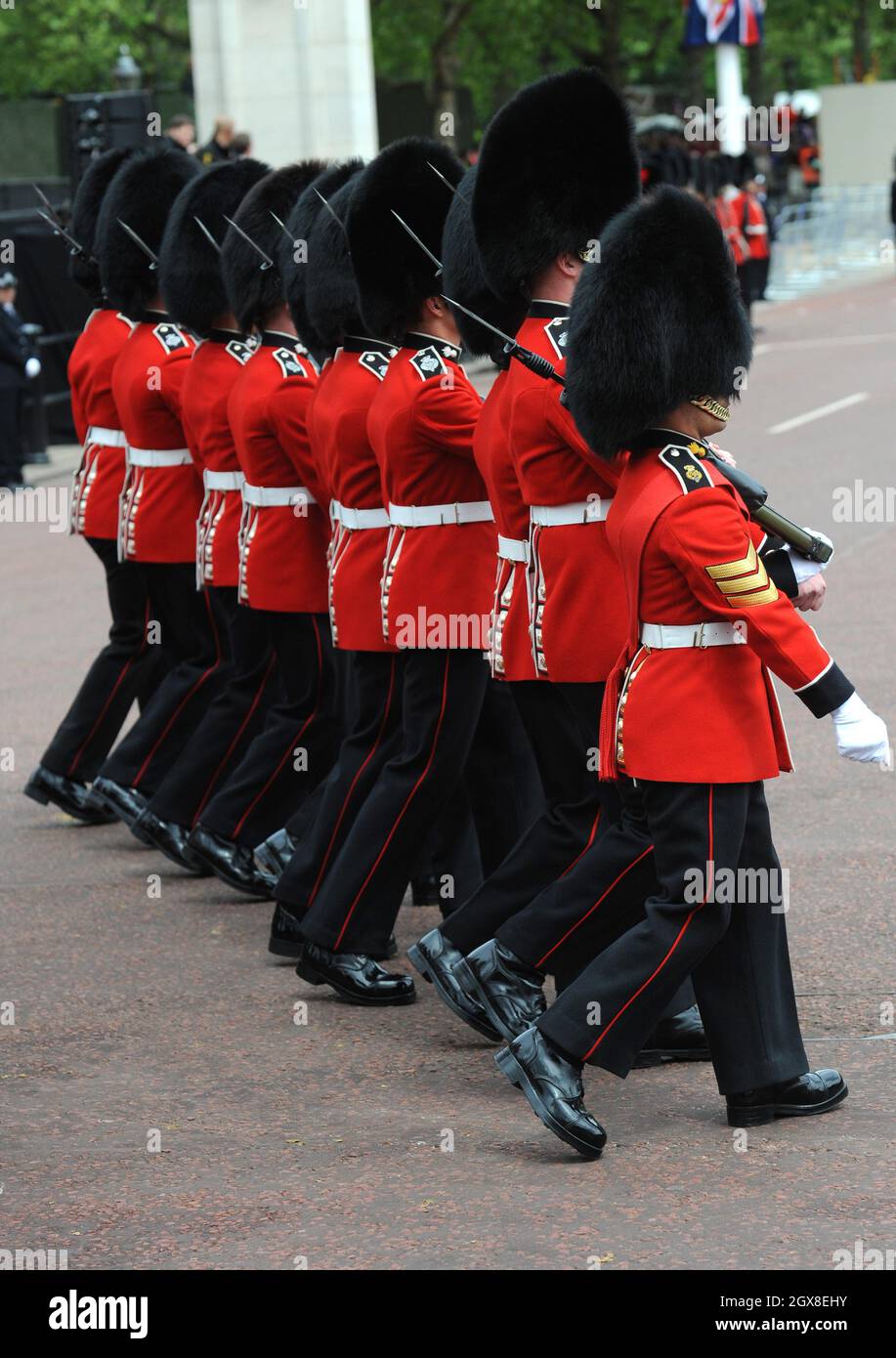 La processione Diamond Jubilee a Londra, Inghilterra. Foto Stock