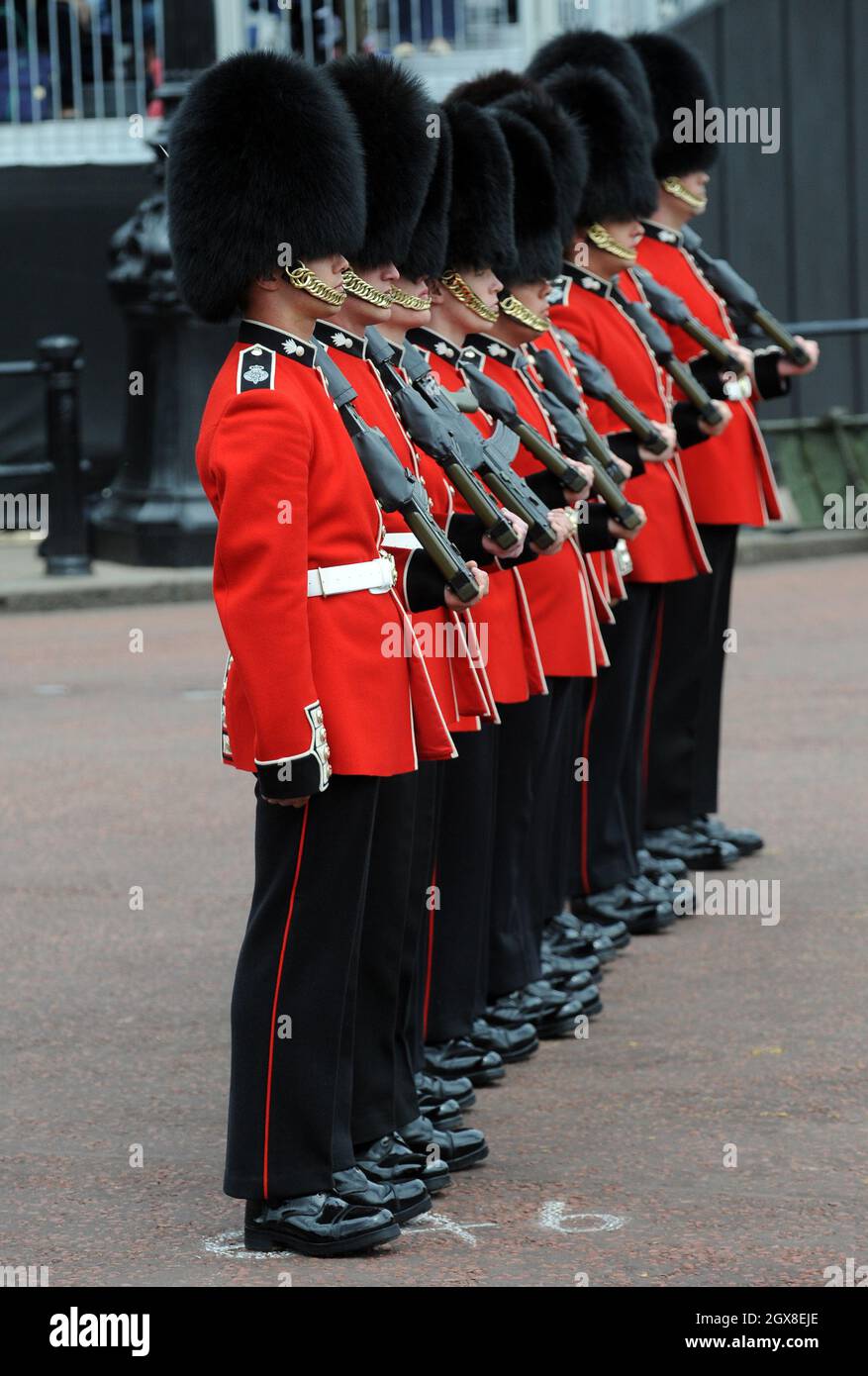 La processione Diamond Jubilee a Londra, Inghilterra. Foto Stock