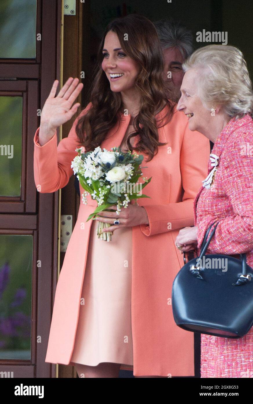 Catherine, Duchessa di Cambridge visita Naomi House Children's Hospice vicino Winchester il 29 aprile 2013 Foto Stock