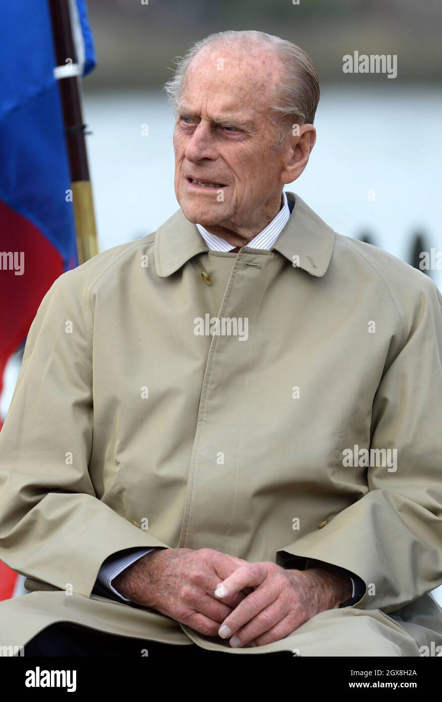 Il Principe Filippo, Duca di Edimburgo, partecipa alla cerimonia di ridenominazione della nave Clipper "la Città di Adelaide" presso l'Old Royal Naval College di Greenwich. Foto Stock