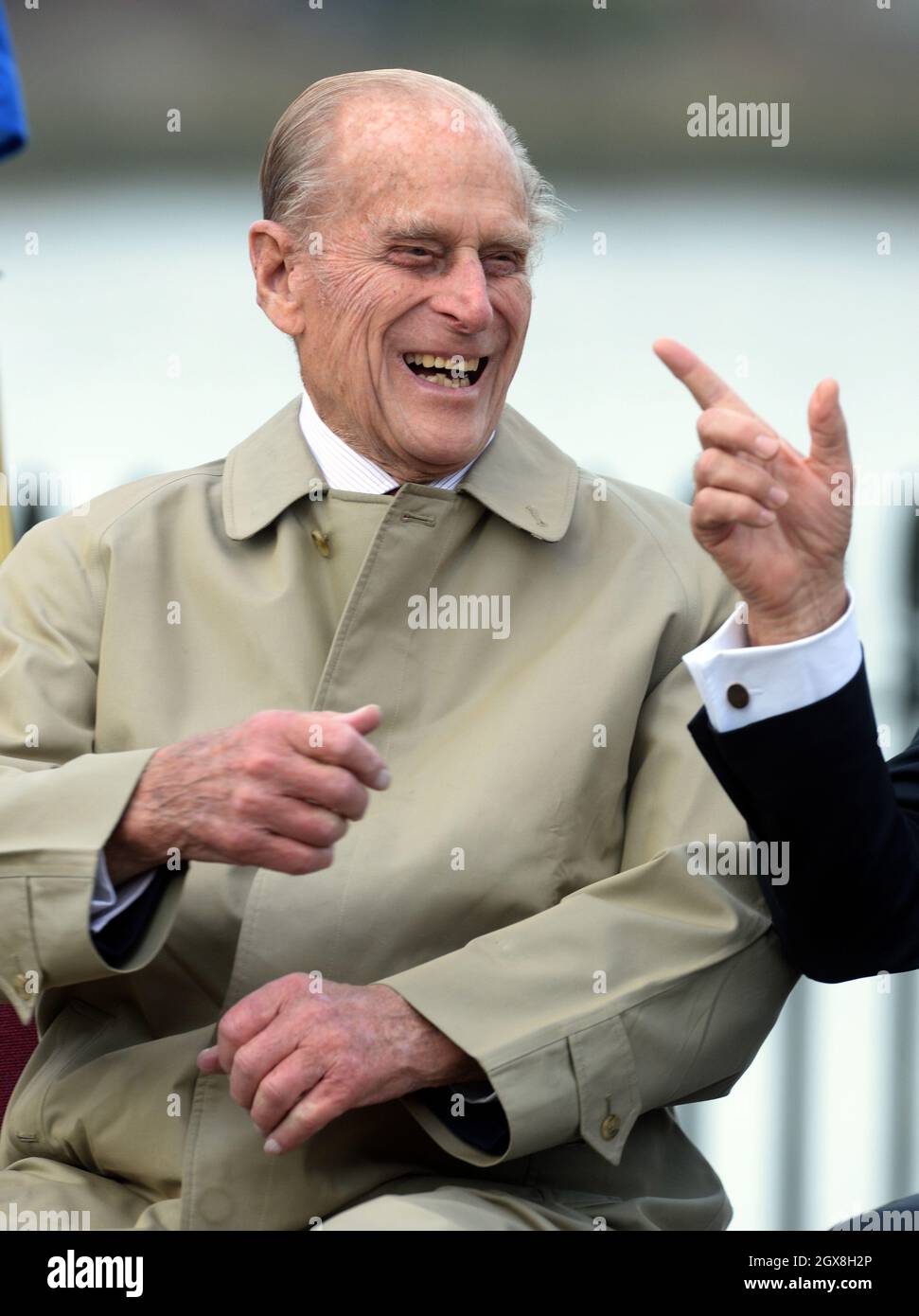 Il Principe Filippo, Duca di Edimburgo, partecipa alla cerimonia di ridenominazione della nave Clipper "la Città di Adelaide" presso l'Old Royal Naval College di Greenwich. Foto Stock